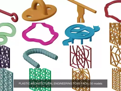 PLASTIC ARCHITECTURAL ENGINEERING TOYS PACK