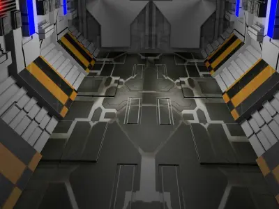 Sci Fi Corridor  3D model