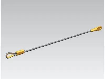 TOWER CRANE -Rear cable- Free 3D print model