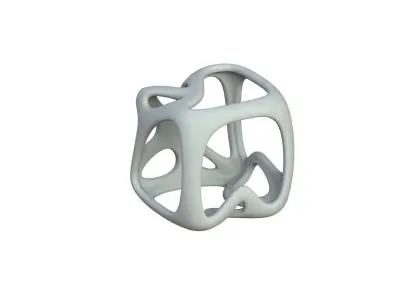 SciFi Cube Object No 16444 Low Poly Shape Texture
