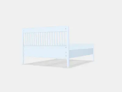 IDANAS Bed frame 1 Low-poly 3D model