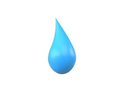 Water Drops v5 003 Low-poly 3D model
