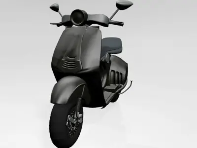 Vespa Scooter 01 3D model
