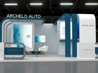Booth Exhibition 3D model 3D model