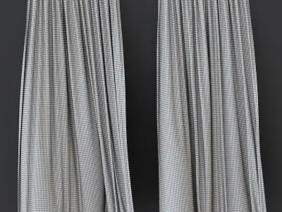 Curtain in the wind 3 3D model