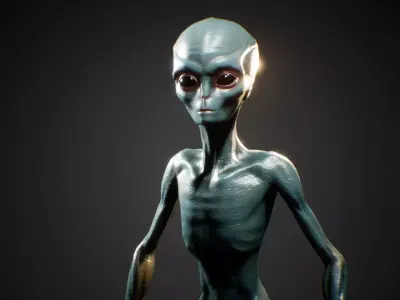 Alien UFO Low-poly 3D model buy