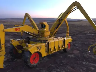 si fi construction machine 3D model