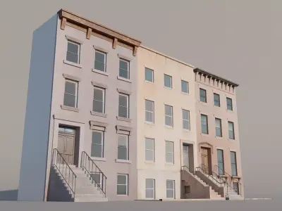New York Buildings Free low-poly 3D model