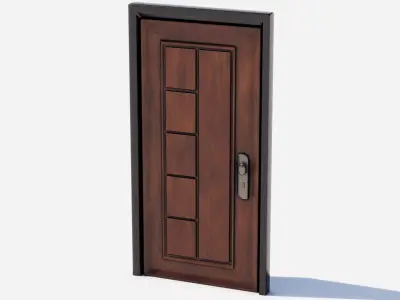 Door 01 Low-poly 3D model purchase