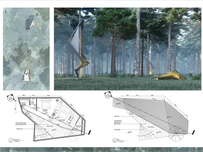 Treehouse in the forest jungle 4k vid full project presentation 3D model