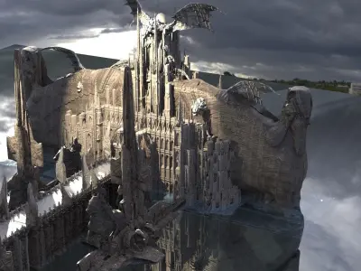 Ancient Babylon Bridge to the gods 3D model