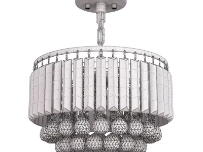 Contemporary Round Pendant Chandeliers 3D model