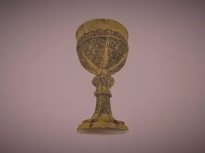Gold Cup Low-poly 3D model