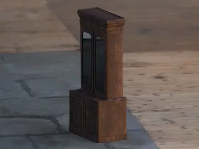 Antique Bookcase 3D model