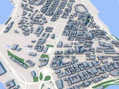 Abidjan City Cote dIvoire 3D model
