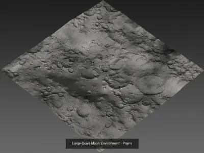 Large-Scale Moon Environments 3D Model Pack
