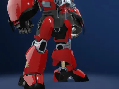 Cliffjumper Transformers Prime Character Rig 3D model