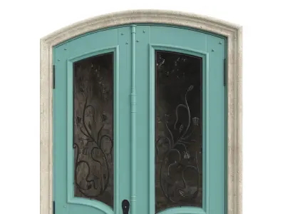 Entrance classic door 72 3D model