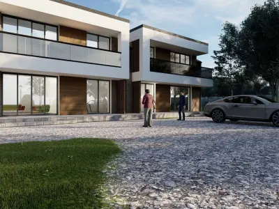 Modern Villa 3D model 26