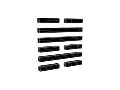 I Ching Hexagrams 47 kun v1 001 Low-poly 3D model