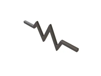 Pulse Symbol v2 004 Low-poly 3D model