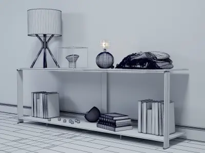 Minotti Williams Console 2 Sizes  3D model