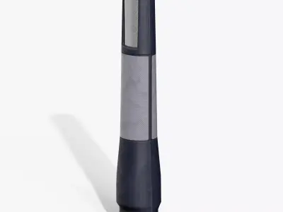 Bollard Post C Low-poly 3D model