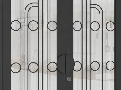 Entrance door set230 3D model