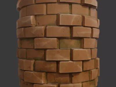 Stylized Brick Wall 01 Texture