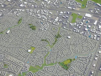 Centennial Low-poly 3D model