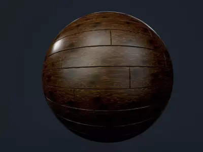 Wood Floor Planks Seamless PBR Texture Texture