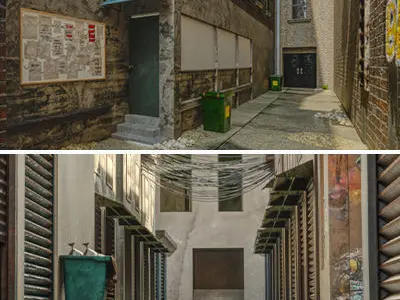 Two Street Daz Environment Model 3D Model Pack
