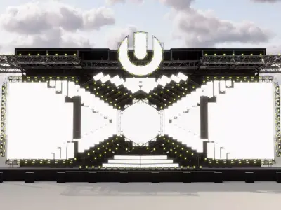 Ultra Music Festival 2018 Stage 3D model