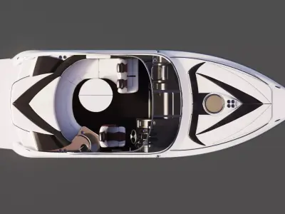 Sea Boat 24 Feet 3D model