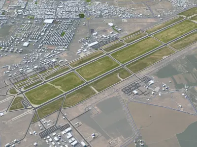 Shiraz City Iran Low-poly 3D model