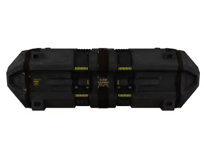 Cargo Box Low-poly 3D model