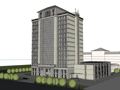 vacation spot-Resort-Fashion Leisure Hotel-0102 3D model