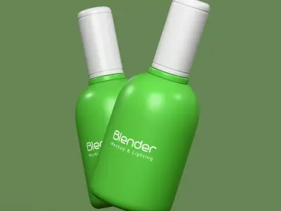 Cosmetic Mockup With Lighting 3D model