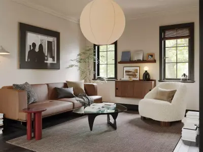 living room 3D model 97