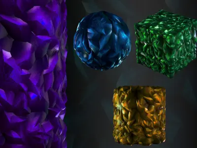 Crystal Materials Mega Bundle-16 - SBsar - Maps - VOL 02 Texture