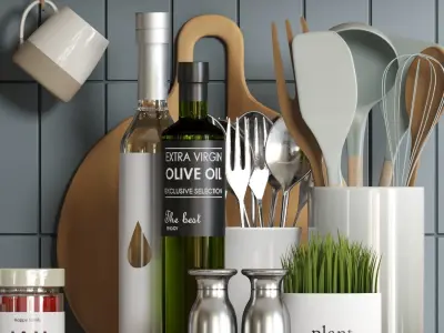 kitchen accessories 0002 3D model