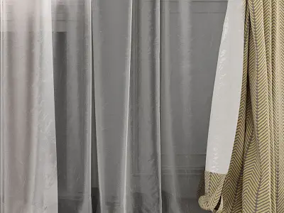 Curtain Set 490C 3D model