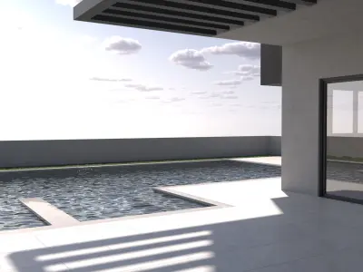 Modern Building 4-3d model Low-poly 3D model