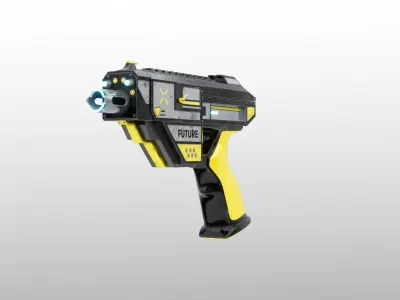 Sci-Fi Pistol Low-poly 3D model