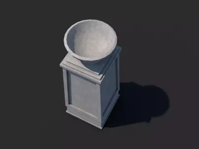 Fire Urn Bowl Fire 3D model