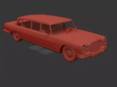 Mercedes Benz 600 W100 pullman limousine 1964 3D print model