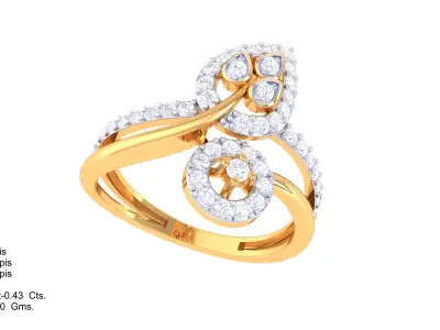   Women Ring MTL 3dm STL OBJ FBX Details 3D print model buy