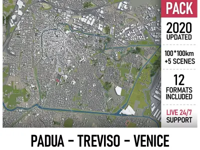 Padua - Treviso - Venice 3D Model Pack