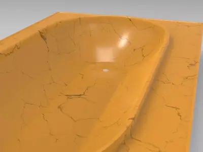 Huala Bathtub Low-poly 3D model