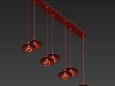 Loft Cone Pendant Line 7 3D model
